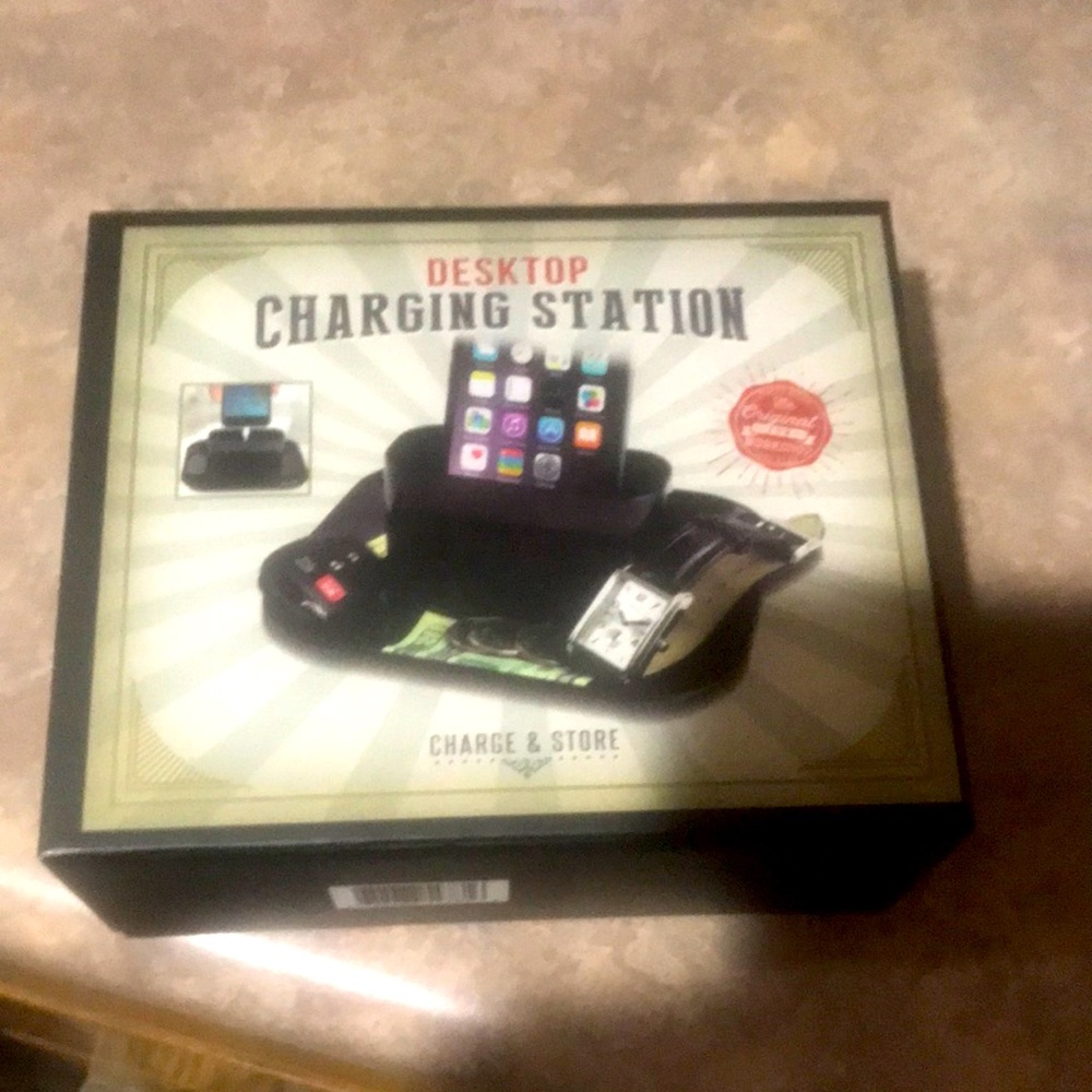 Desktop charging station. New in box. Never been opened.
